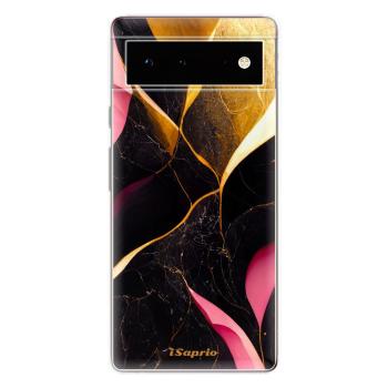 Odolné silikonové pouzdro iSaprio - Gold Pink Marble - Google Pixel 6 5G