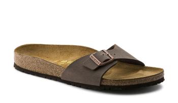 Birkenstock Madrid BF Nubuck Mocha Narrow Fit hnědé 40093