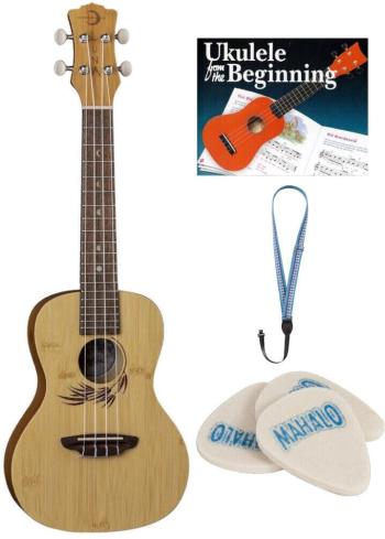 Luna UKE-BAMBOO-C SET Natural Koncertní ukulele