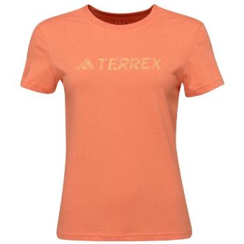 adidas TERREX CLASSIC LOGO TEE Dámské triko, lososová, velikost