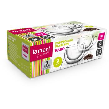 LT9012 SET 2 CAPPUCCINO 270 VASO LAMART