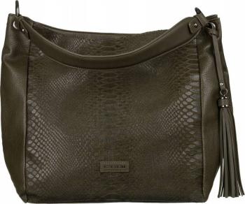 DAVID JONES SHOPPER BAG S KROKODÝLÍ VSADKOU - KHAKI CM6594 KHAKI Velikost: ONE SIZE