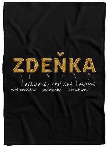 Deka Ženská jména – GOLD (Jméno: Zdeňka, Podšití beránkem: NE)