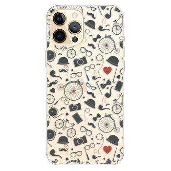 Odolné silikonové pouzdro iSaprio - Vintage Pattern 01 - black - iPhone 12 Pro Max