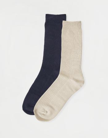 Knowledge Cotton 2-Pack Classic Sock 1228 Light feather gray 38-42