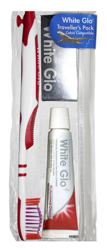 White Glo Cestovní set - pasta profesional , zubní kartáček a mezizubní kartáčky 24 g
