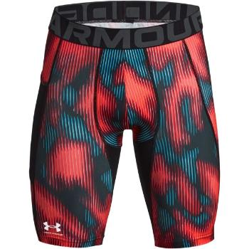 Under Armour HEATGEAR PRINTED LONG SHORTS Pánské šortky, oranžová, velikost