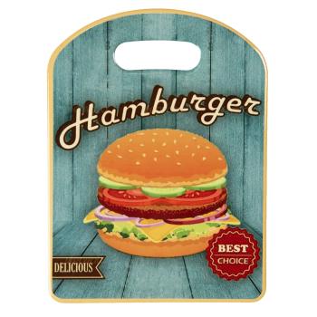 Malé servírovací keramické prkénko Hamburger - 15*20 cm CC6CE0032