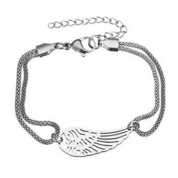 Šperky4U Ocelový náramek andělské křídlo - OPA1330