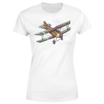 Tričko Albatros D.III (Velikost: 2XL, Typ: pro ženy, Barva trička: Bílá)