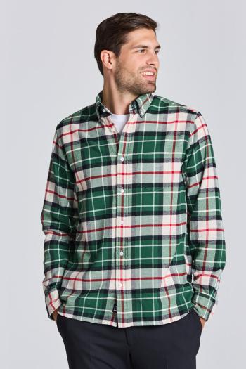 KOŠILE GANT D2. REG UT FLANNEL TARTAN SHIRT zelená XXXL