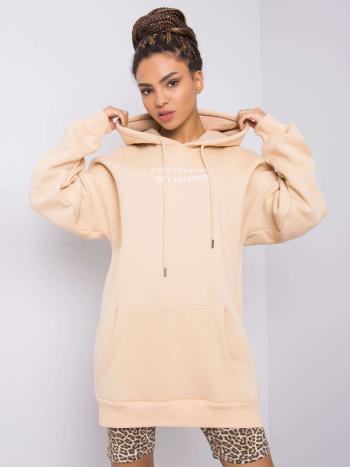 DLOUHÁ MIKINA EXPOSED - BÉŽOVÁ DS-BL-1121.16-BEIGE Velikost: L/XL