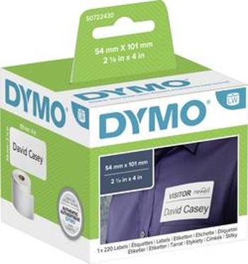 DYMO etikety v roli 101 x 54 mm papír bílá 220 ks permanentní S0722430 přepravní štítky