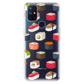 Odolné silikonové pouzdro iSaprio - Sushi Pattern - OnePlus Nord N10 5G