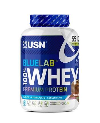 USN BlueLab 100% Whey Protein Premium 2000 g čokoláda s karamelem