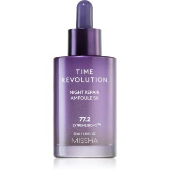 Missha Time Revolution Night Repair Ampoule 5X intenzivní noční péče s protivráskovým účinkem 50 ml