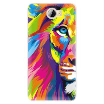 Silikonové pouzdro iSaprio - Rainbow Lion - Huawei Y5 II / Y6 II Compact