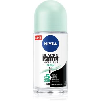 NIVEA Black & White Invisible Fresh antiperspirant proti bílým a žlutým skvrnám 50 ml