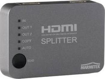 HDMI rozbočovač Marmitek Split 312 08255, 2 porty, stříbrná