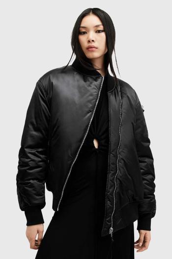 Bomber bunda AllSaints ROOMER BOMBER černá barva, zimní, W015OB