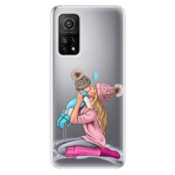 Odolné silikonové pouzdro iSaprio - Kissing Mom - Blond and Boy - Xiaomi Mi 10T / Mi 10T Pro