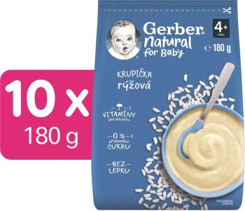 Gerber Natural rýžová krupička 10x180 g