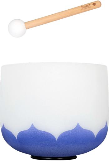 Sela 9“ Crystal Singing Bowl Set Lotus 432Hz A - Indigo (Third Eye Chakra) Zpívající miska 9" Third Eye Chakra