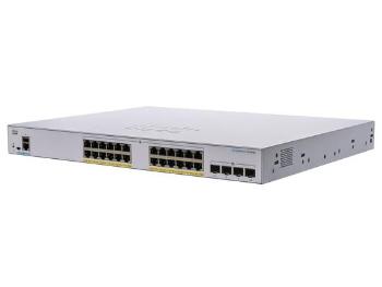 CISCO CBS350 MANAGED 24-PORT GE FULL POE 4X10G SFP+, CBS350-24FP-4X-EU