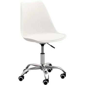 Jídelní židle 4 ks bílé umělá kůže (3068567)