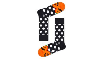 Happy Socks Halloween Pumpkin Sock černé HAL01-9100