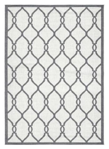 NORTHRUGS - Hanse Home koberce Kusový koberec Twin-Wendeteppiche 103121 grau creme - 80x150 cm Bílá