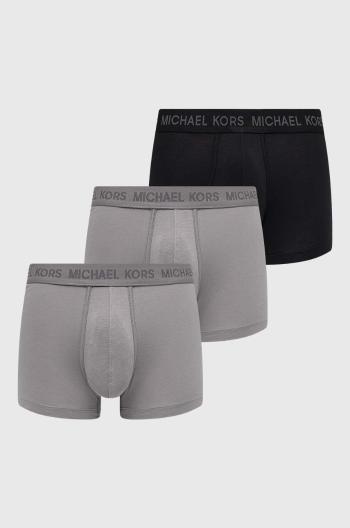 Boxerky Michael Kors 3-pack pánské, šedá barva