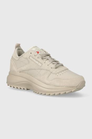 Kožené sneakers boty Reebok Classic Classic Leather béžová barva, 100074381