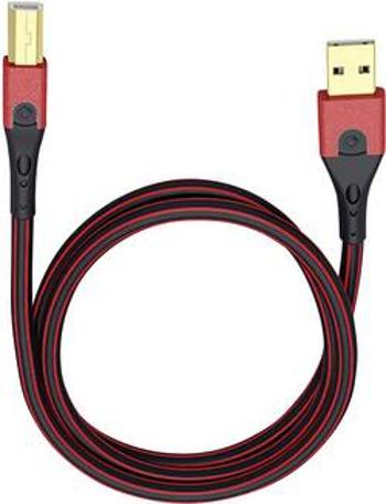 USB 2.0 kabel Oehlbach USB Evolution B 9420, 50.00 cm, červená/černá