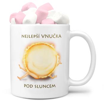 Hrnek Nejlepší vnučka pod sluncem (Náplň hrníčku: Marshmallow)