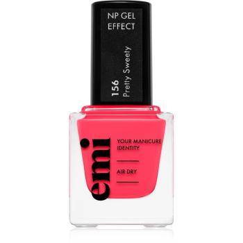 emi E.MiLac Gel Effect Ultra Strong lak na nehty s gelovým efektem bez použití UV/LED lampy odstín Pretty Sweety #156 9 ml