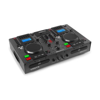Vonyx CDJ450, DJ pracovní stanice, 2 CD přehrávač BT 2 USB 2-kanálový mixér