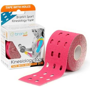 BronVit KINESIO TAPE Kinesiologický tejp, růžová, velikost 500