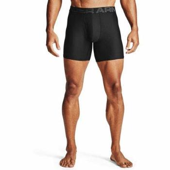 Under Armour Pánské boxerky UA Tech 6in 2 Pack, Černá, S