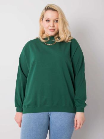 TMAVĚ ZELENÁ BASIC MIKINA RV-BL-6299.11-DARK GREEN Velikost: 2XL