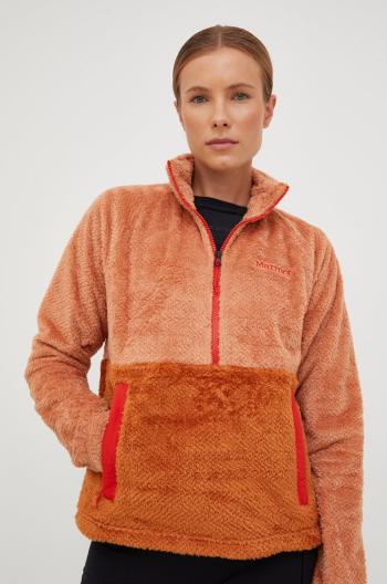 Sportovní mikina Marmot Homestead Fleece oranžová barva,