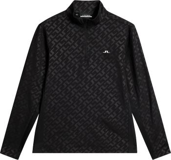 J.Lindeberg Luke Deboss Mid Layer Bias Bridge Black M Sweatshirt