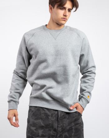 Carhartt WIP Chase Sweat Grey Heather / Gold XL