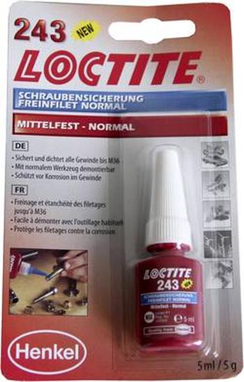 Zajištění šroubů Pevnost: střední 5 ml LOCTITE® 243 1370555