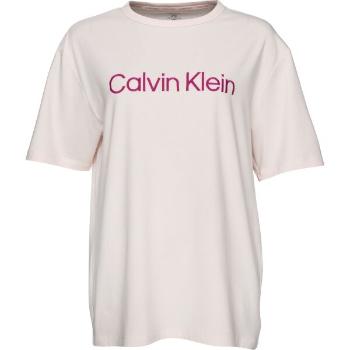 Calvin Klein S/S CREW NECK Dámské pyžamové triko, bílá, velikost