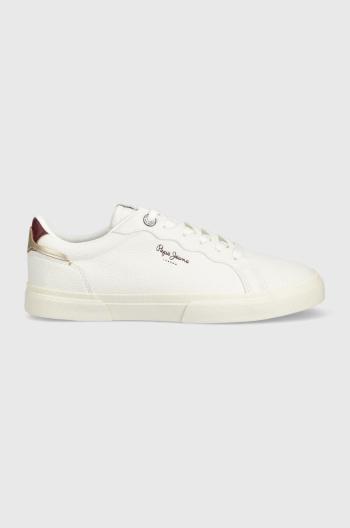 Sneakers boty Pepe Jeans Kenton Basic W bílá barva