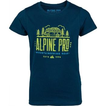 ALPINE PRO ANSOMO Chlapecké tričko, tmavě modrá, velikost 104-110