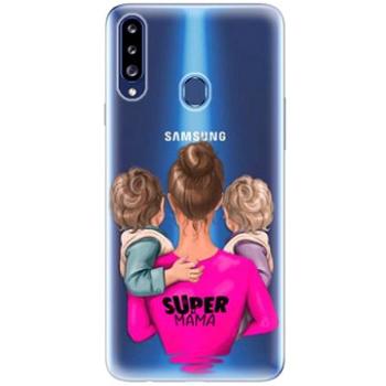 iSaprio Super Mama - Two Boys pro Samsung Galaxy A20s (smtwboy-TPU3_A20s)