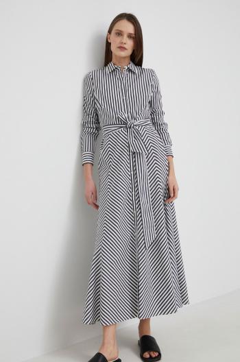 Šaty Lauren Ralph Lauren šedá barva, maxi, áčková