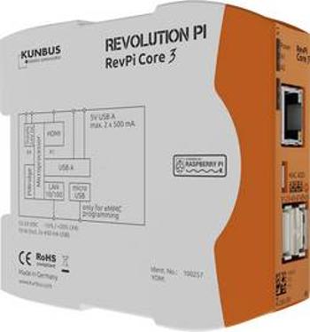 PLC řídicí modul Kunbus RevPi Core3+ 32GB PR100301, 12 V, 24 V